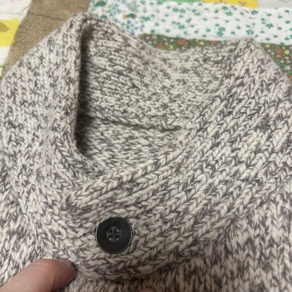 Rag & Bone Heathered Grey Wool Henley Sweater - Picture 4 of 11